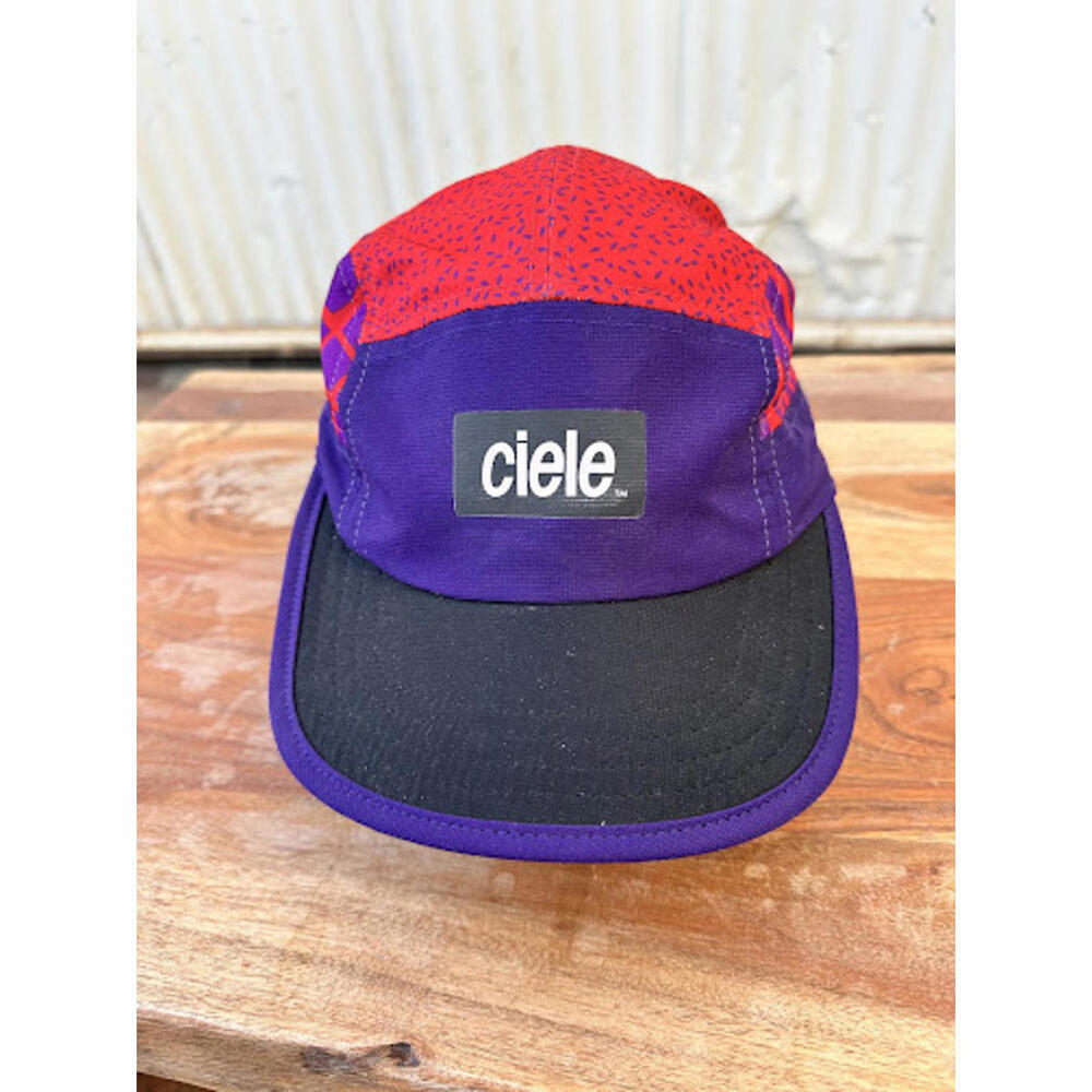 Ciele Purple & Red Trail Running Cap with Black Brim